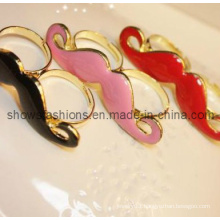 Finger Ring/Two-Finger Alloy Plated with Enamel Ring/ Fashion Jewelry (XRG12047)